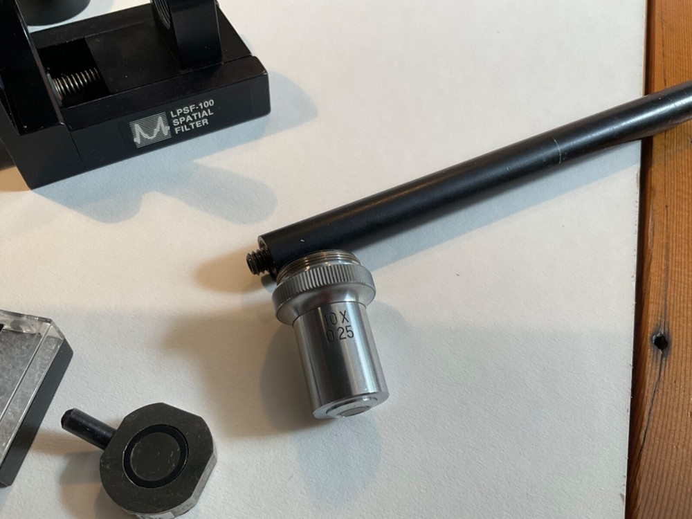 Jodon Engineering, Model LPSF-100 Spatial Filter with objective, and pinhole.