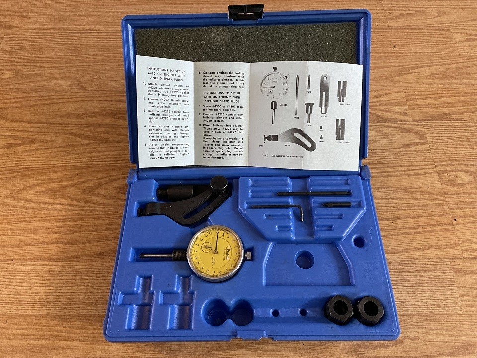 CENTRAL TOOLS Dial Indicator STRAIGHT/ANGLE Engine Timing Gauge Set 6481 Metric
