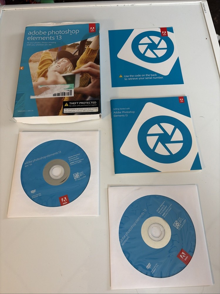 ADOBE PHOTOSHOP ELEMENTS 13 (2014, Retail) WIN/MAC