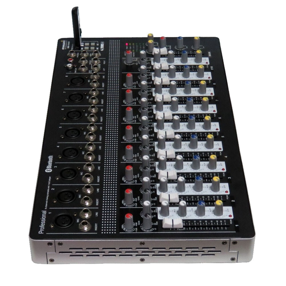 10CH Audio Sound Mixer Function Recording Mixing Console Effects Bluetooth Mix
