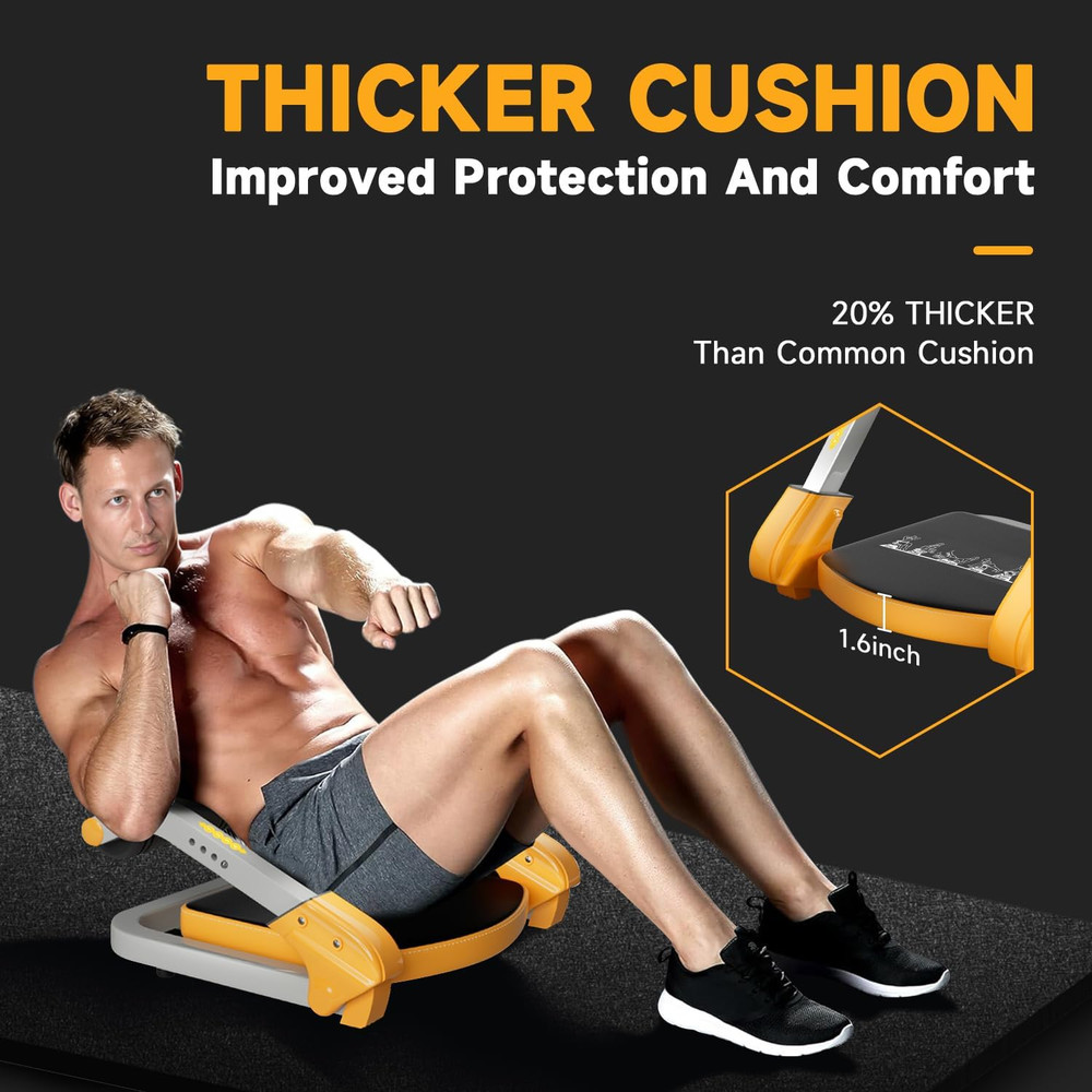 Adjustable Ab Trainer Machine for Home Workout - 350 LBS Capacity