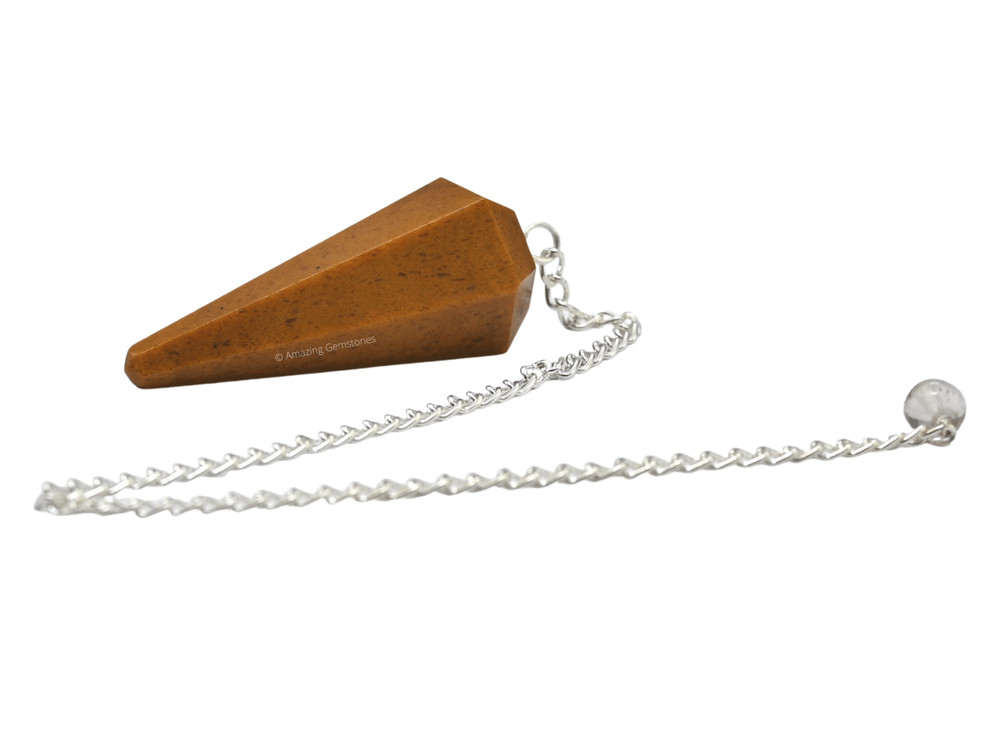 Yellow Jasper Dowsing Crystal Pendulum
