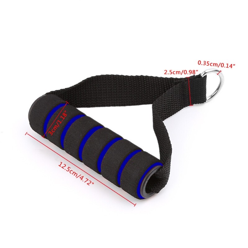 1 Pair Exercise Handles Resistance Band Handle for Cables Machine Attachments