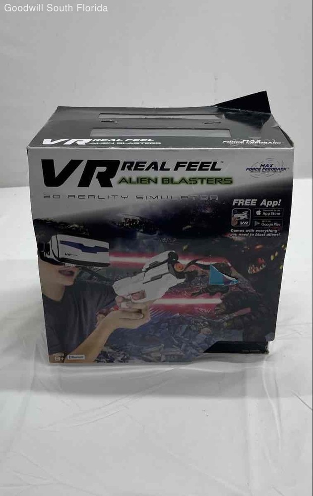 White VR Real Feel Alien Blasters 3D Reality Simulation Not Tested