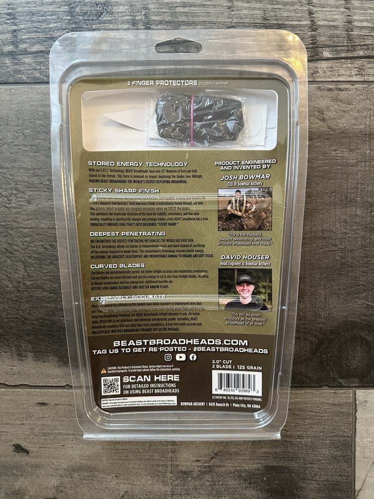 BEAST Broadheads 125gr 2” (3 pack)