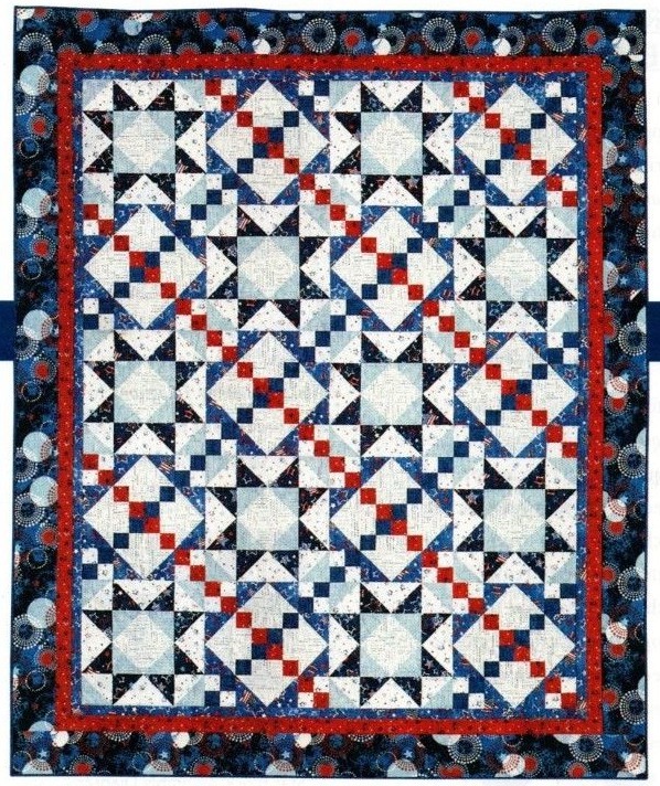 American Valor Quilt Pattern Pieced CR