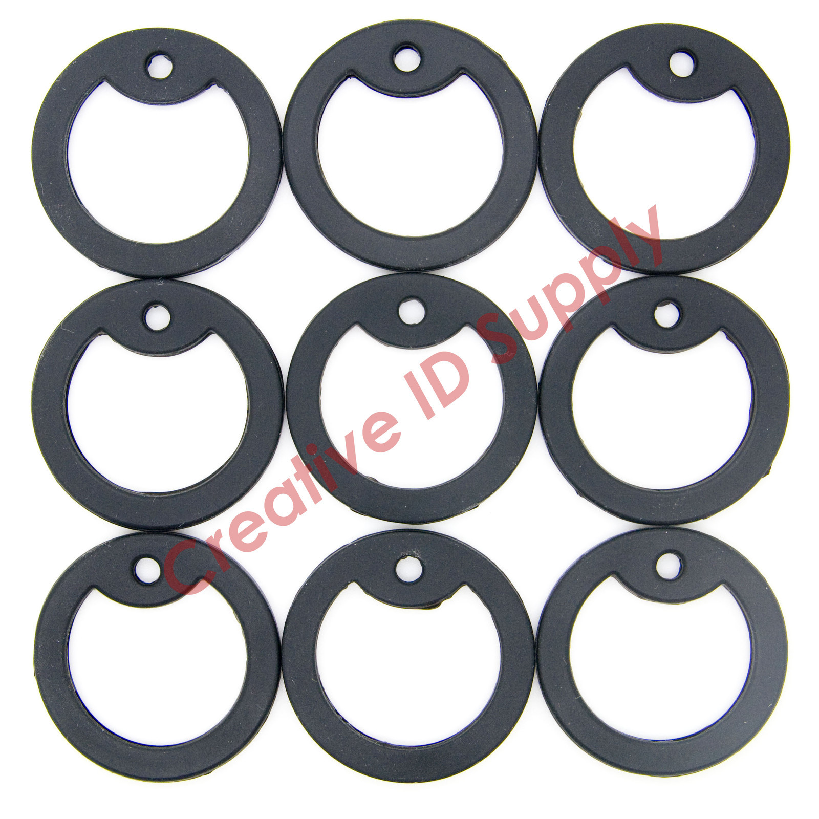 10pcs MILITARY ARMY DOG TAG SILENCER SILICONE / RUBBER SILENCERS BLACK COLOR