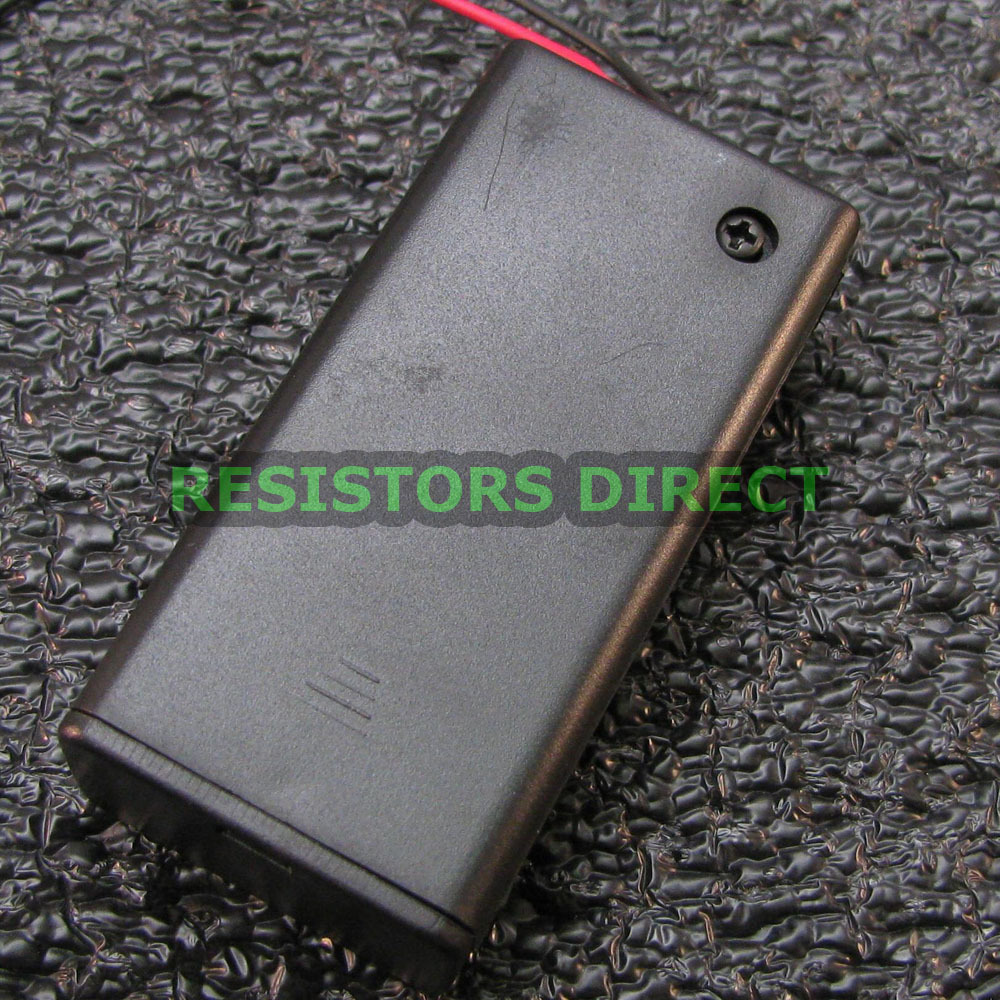 9v Battery Holder Case with ON/OFF Toggle Switch 9 Volt Box Pack Cover USA