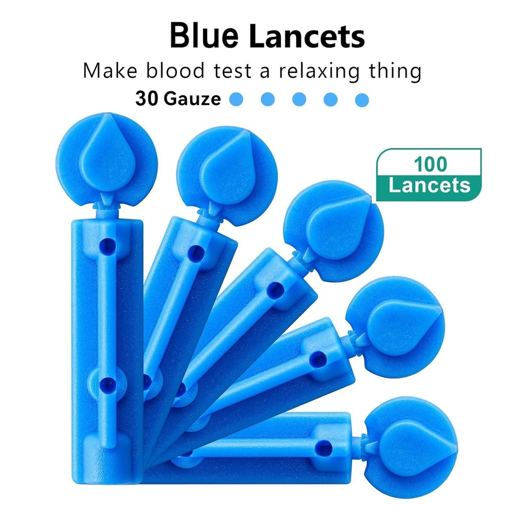 30G Lancets & Efficient Lancing Device - Safe, Quick & Easy Diabetes Testing