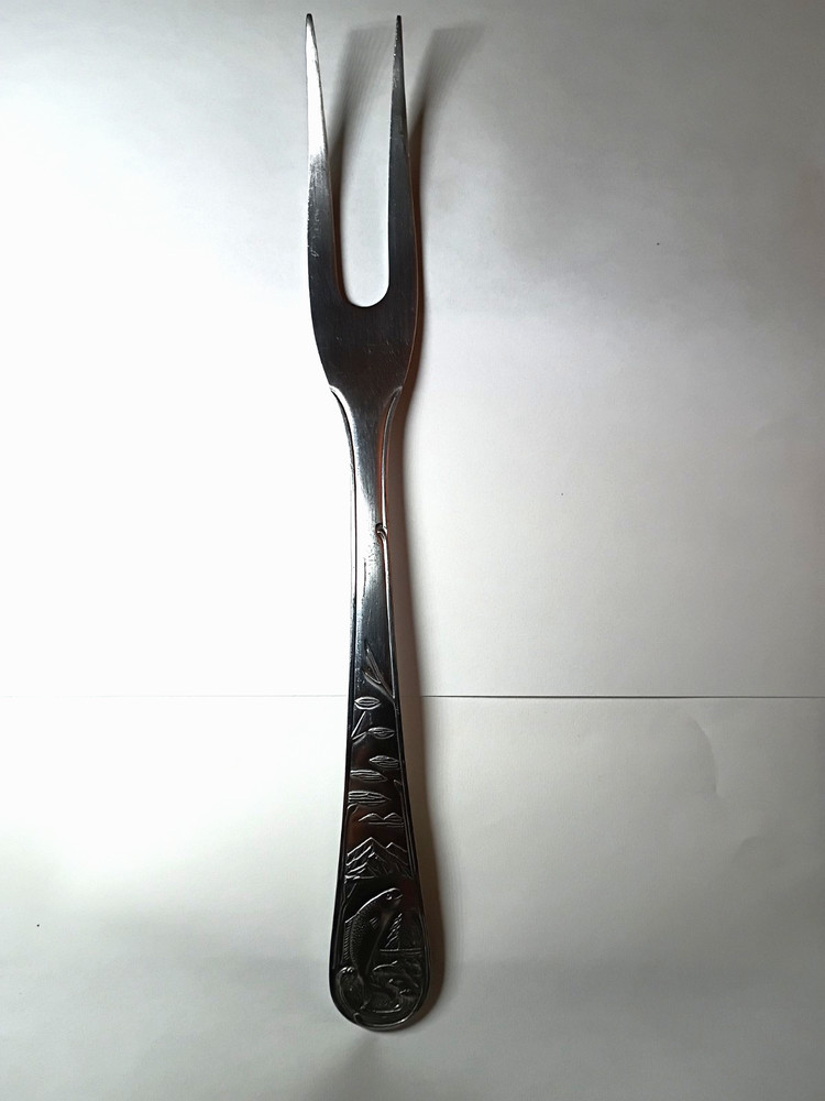 CAMBRIDGE Fish on River Serving Fork Stainless Flatware