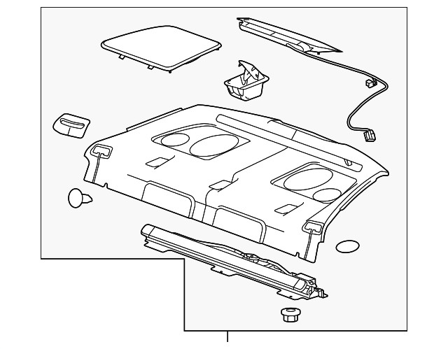Genuine GM Pkg Tray Trim 09076321