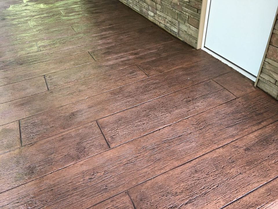 Centennial Plank | 5 pc. Decorative Concrete Stamp Set by Walttools