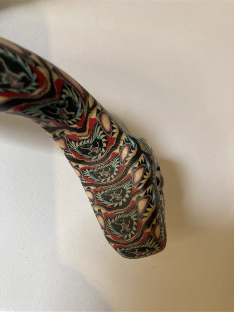POLYMER CLAY SNAKE SCULPTURE