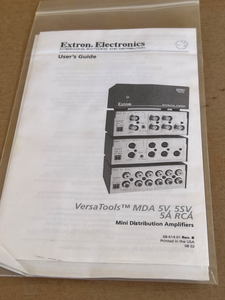 EXTRON MDA 5SV - Distribution Amplifier 60-447-01