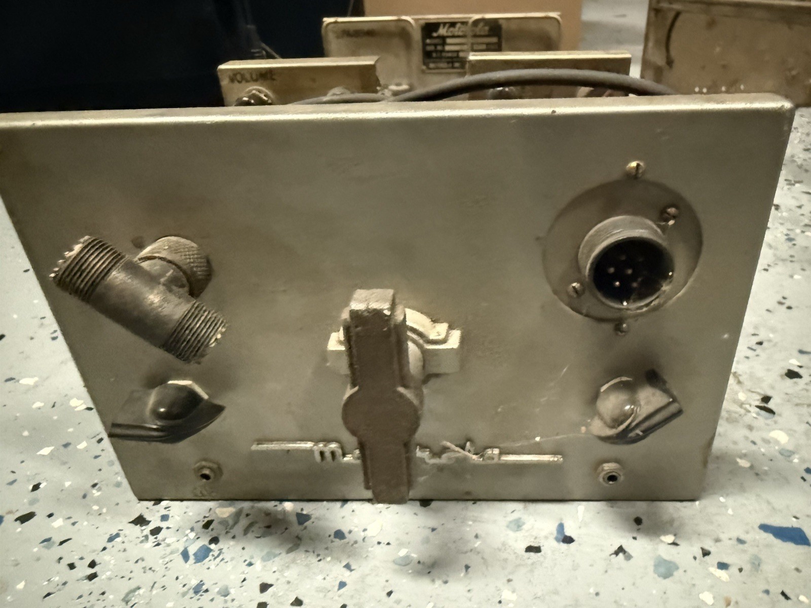 Vintage Motorola Tube Radio Chassis w/ Dynamotor FMTRU-5-V WWII Era Untested