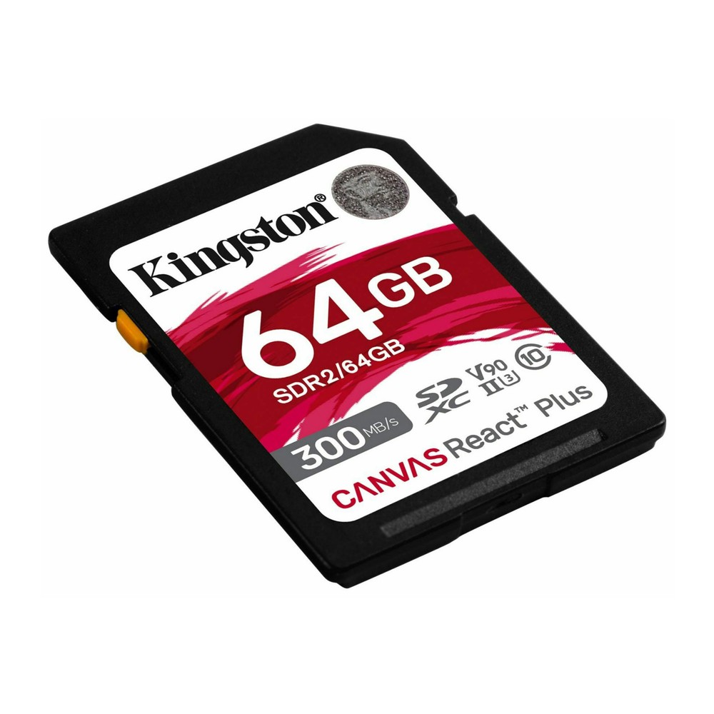 Kingston Canvas React Plus 64GB U3 V90 SD Card