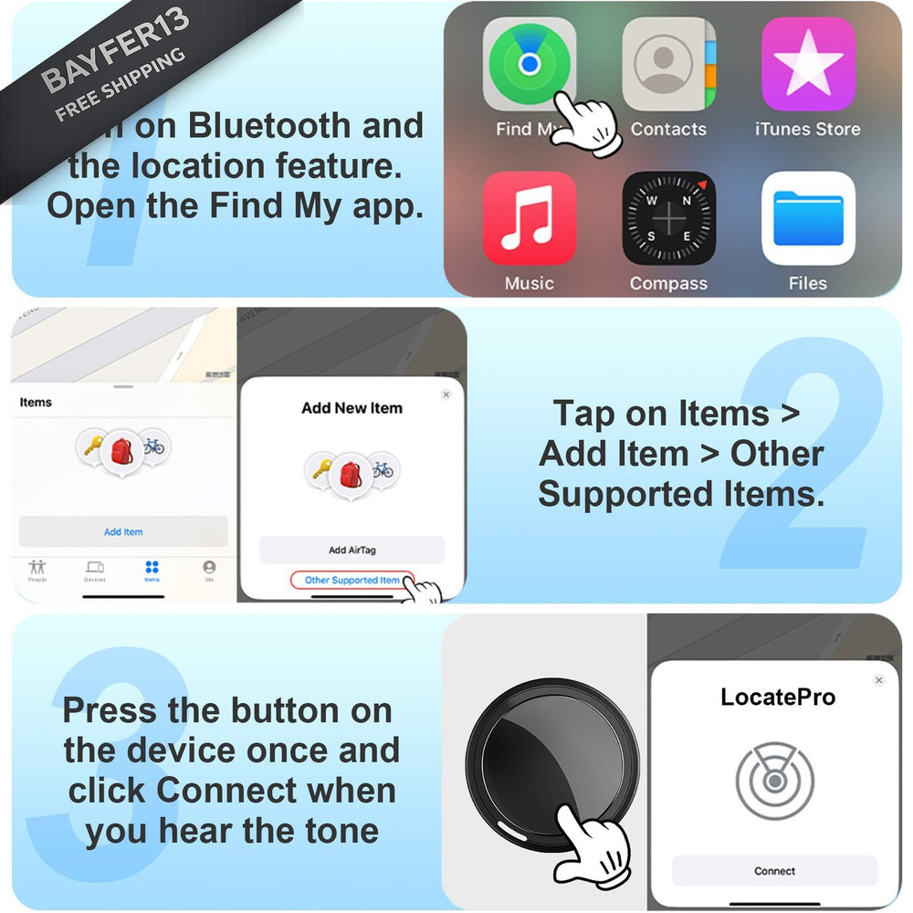 Mini GPS Tracker for Vehicles, Car Device Hidden Black