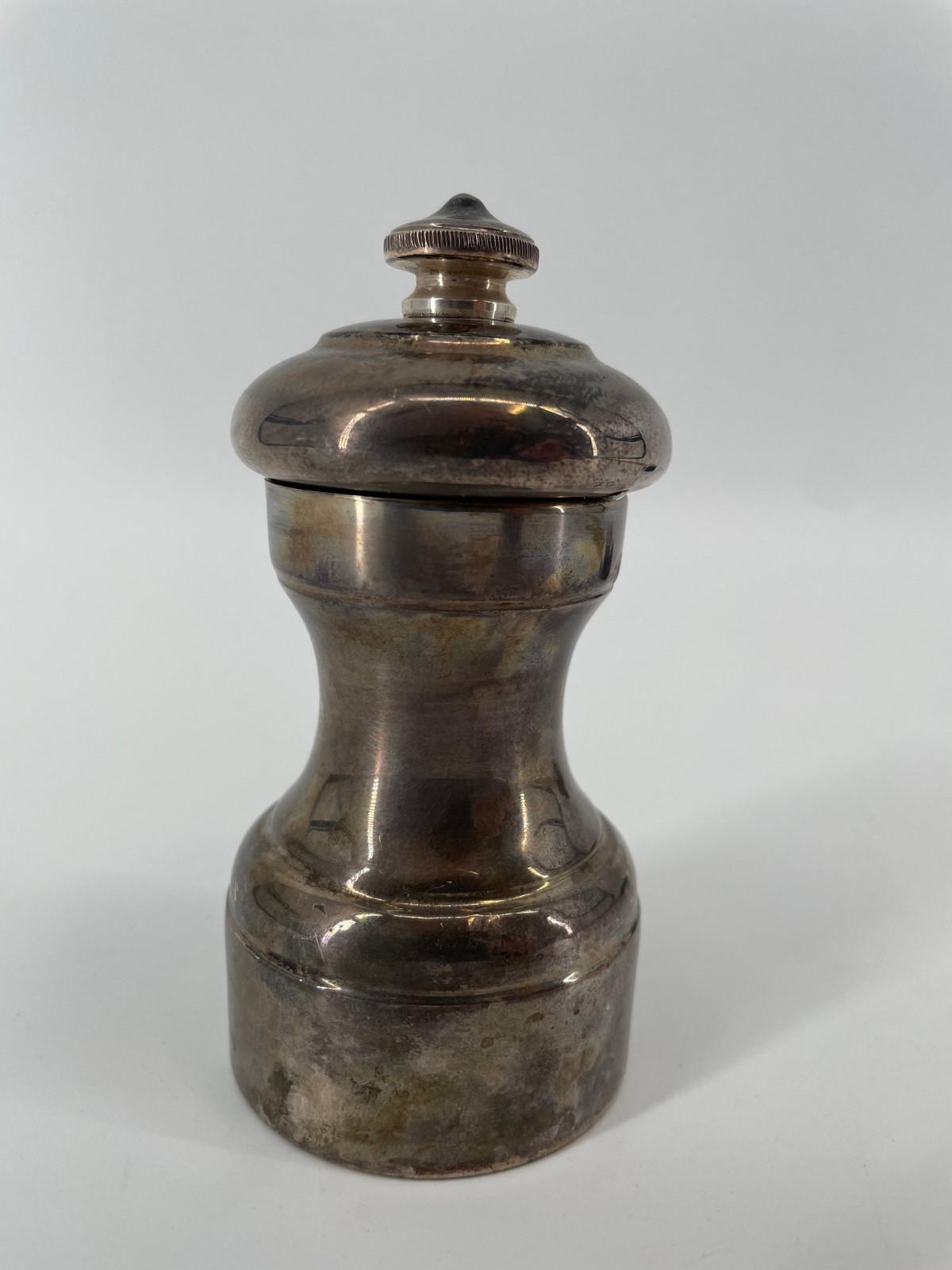 Sterling Silver Pepper Grinder Pair- One GMT Exemplar & One With Shield Hallmark