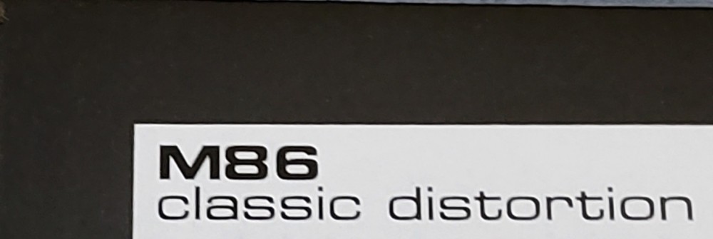 MXR M86 Classic Distortion Effects Pedal Only
