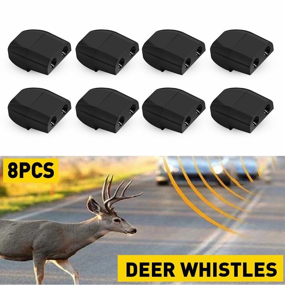 8x Deer Whistles Sonic Wildlife Warning Device Animal Alert Car Safety Accessory