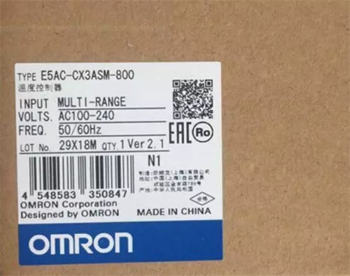 New Omron E5AC-CX3ASM-800 100-240VAC Temperature Controller