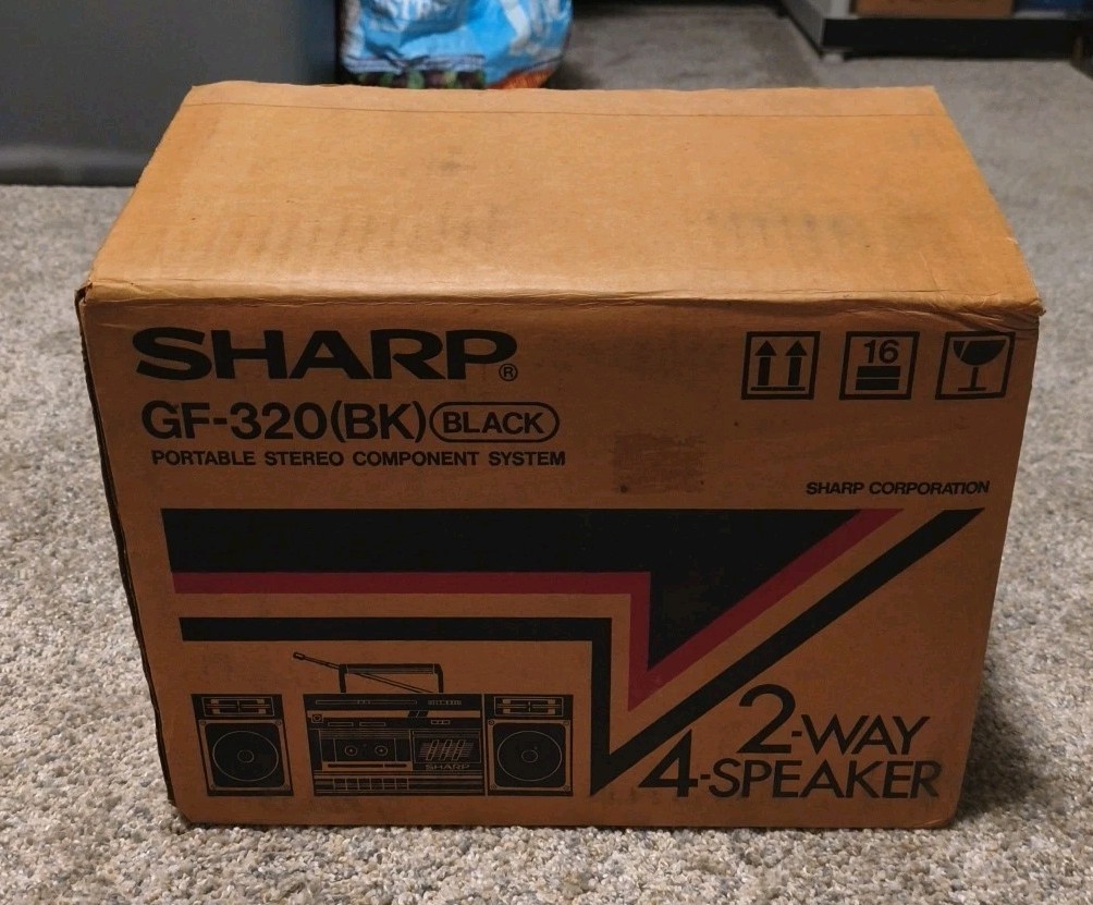 SHARP GF-320 VTG. BOOMBOX STEREO. NEW OLD STOCK