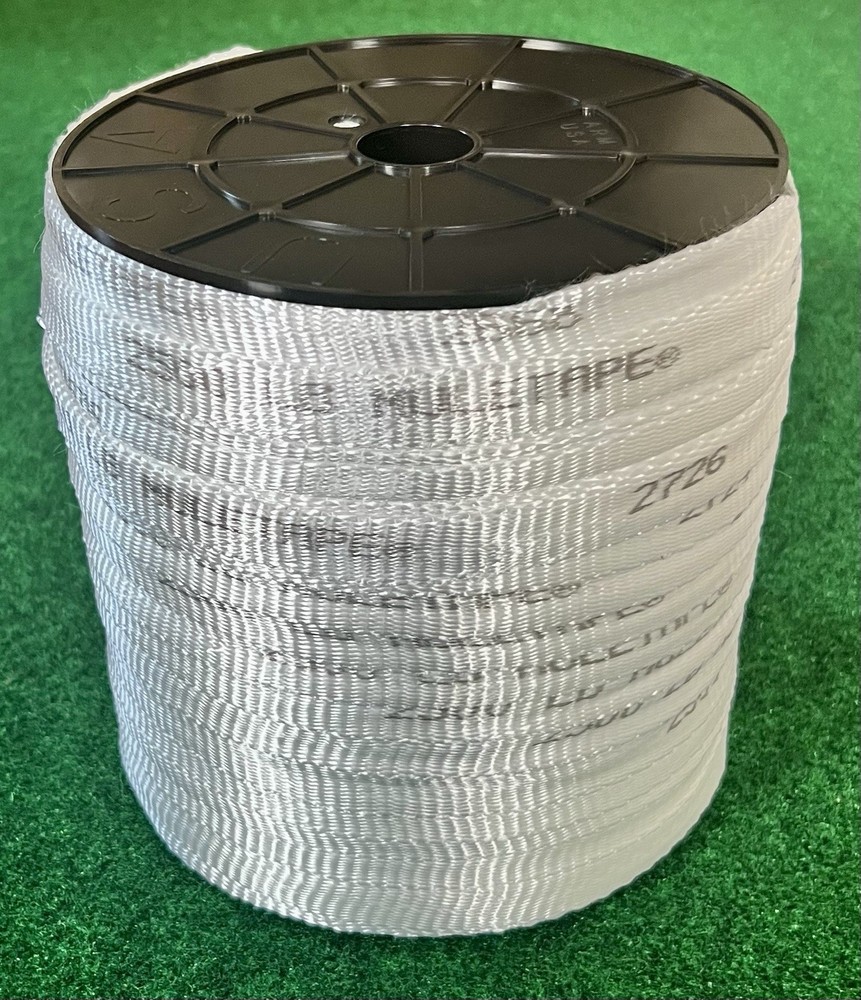 3/4" x 600ft 2500 LB Polyester Mule Tape, Pull Tape, Strapping, (Misprinted)