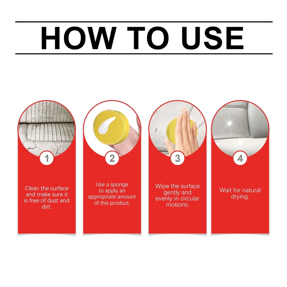 Car interior leather renovation paste