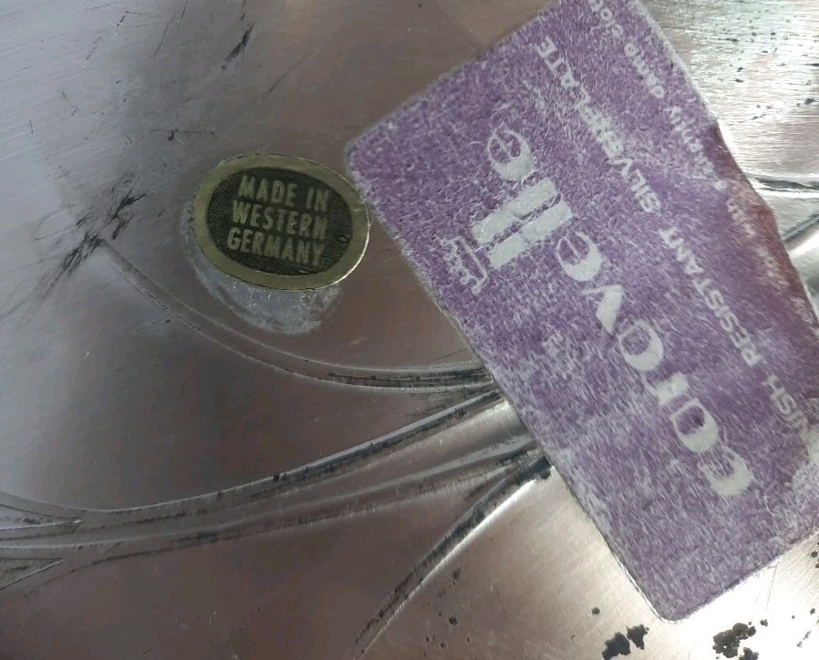 Vintage Silver Plated Leaf Shaped Footed Dish Candy dish Made In Western Germany