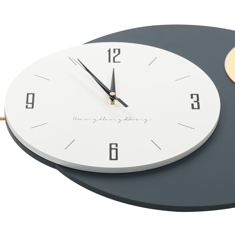 Wall Clock, Modern Decorative Art Clock, Battery Powered Metal Wall Decor Clock