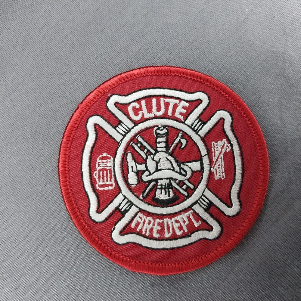 Clute Texas TX Fire Dept 3" Patch