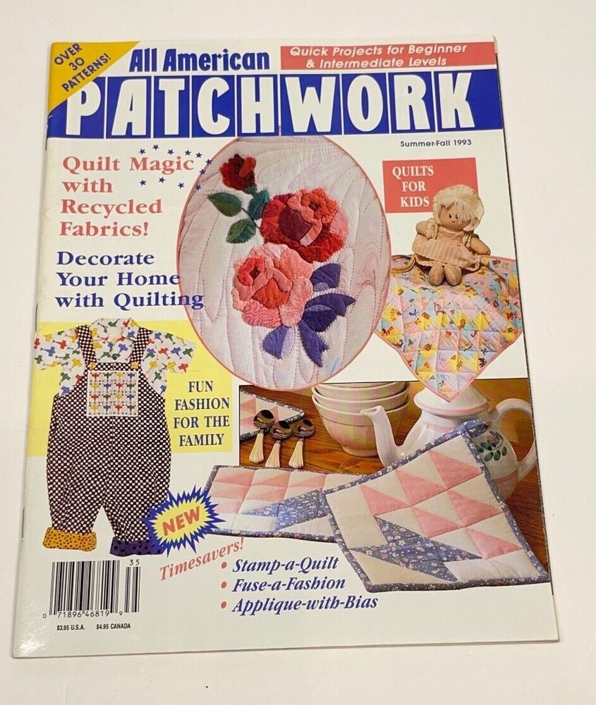 All American PATCHWORK  Magazine Summer Fall 1993 back issue