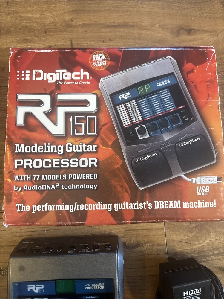 Digitech RP150 Effects Pedal Modeling Guitar Processor w/ Power Adapter