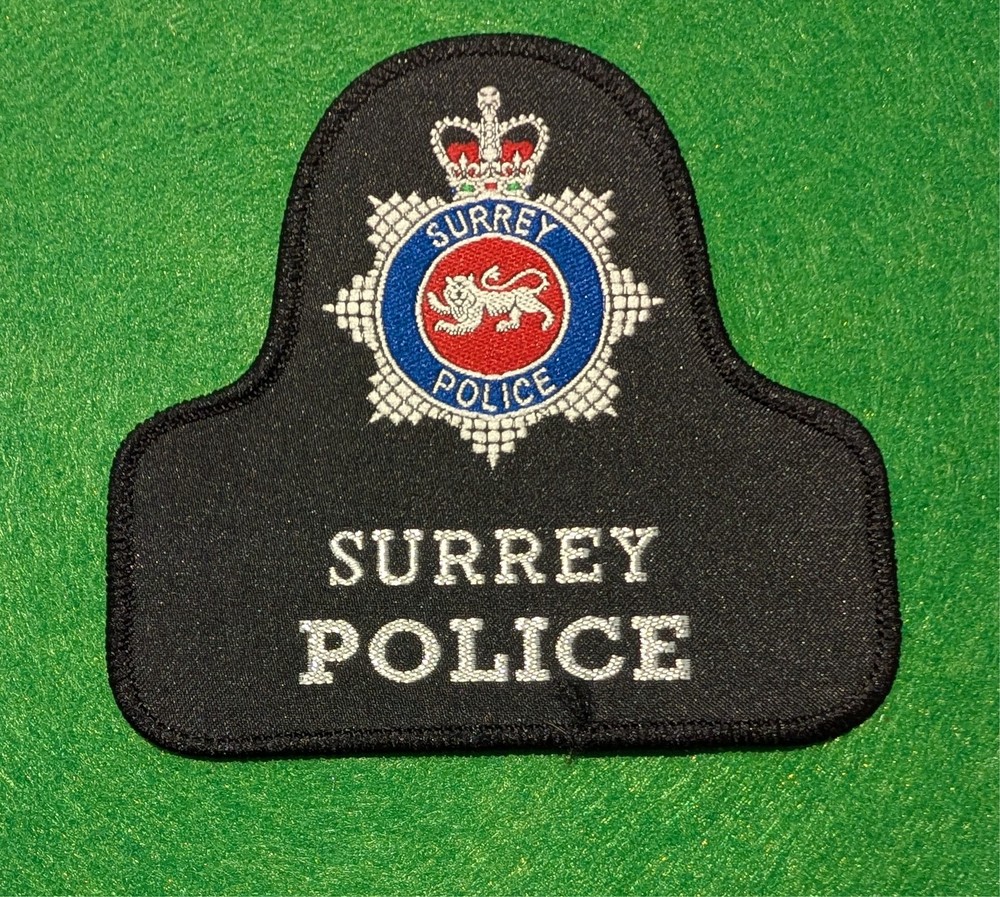 Obsolete Surrey Police -  bell shaped patch
