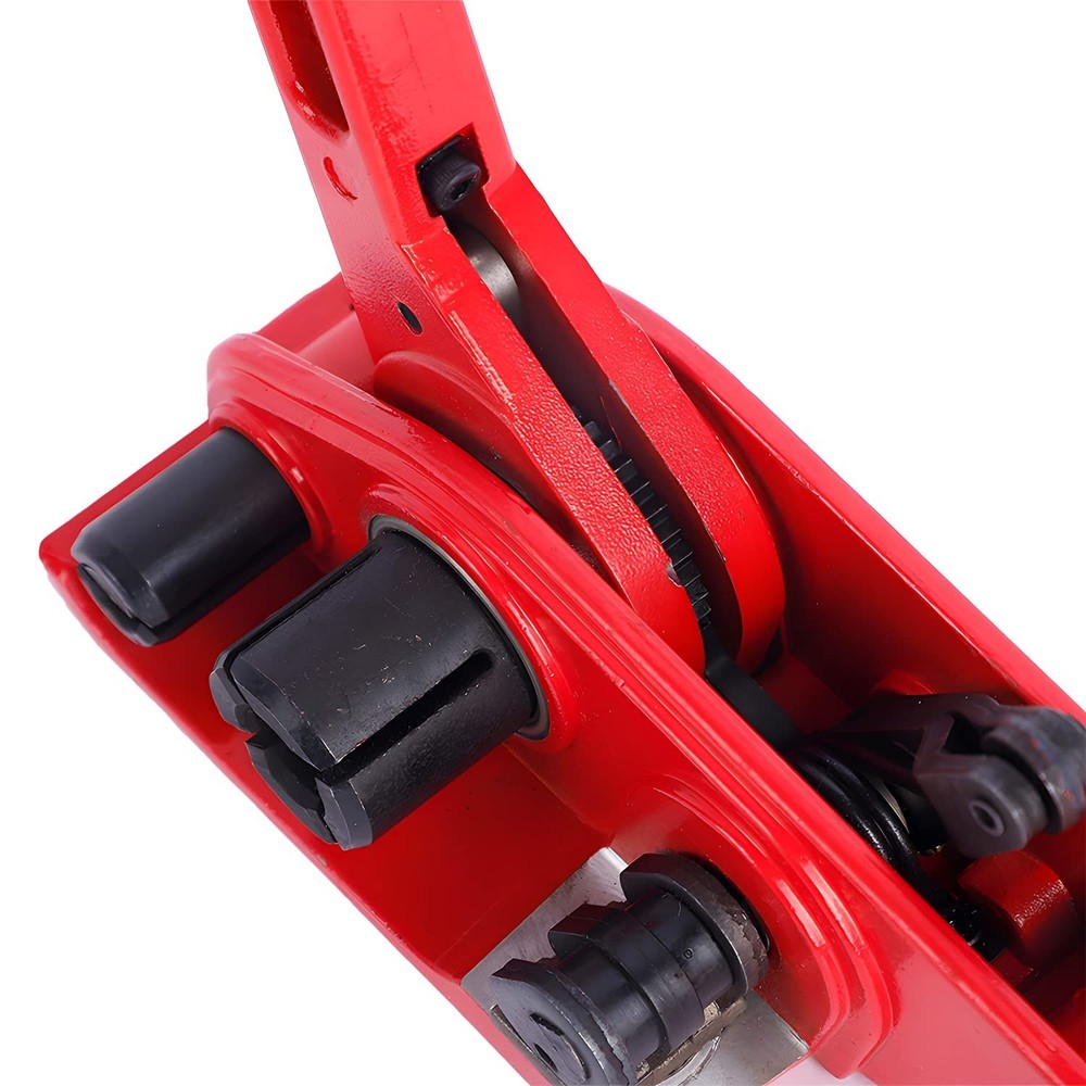 Lightweight Heavy-Duty Strapping Tool with Cutter for Polyester & Polypropylene