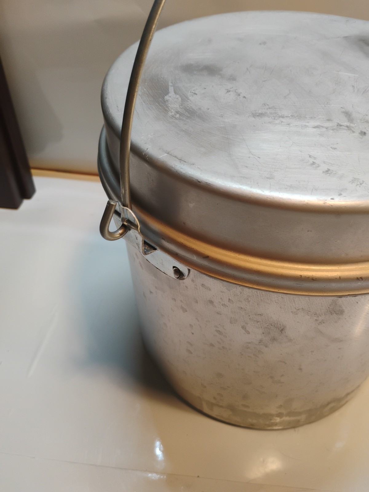 5 Piece Camping. Nesting Pot. Mess Kit Set. With Large Soup Pot READ DESCRIPTION