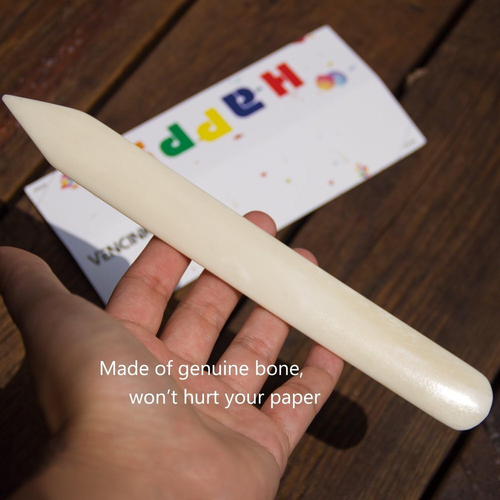 Bookbinding Kit Supplies Set with Bone Folders Needles Thread Glue Ruler