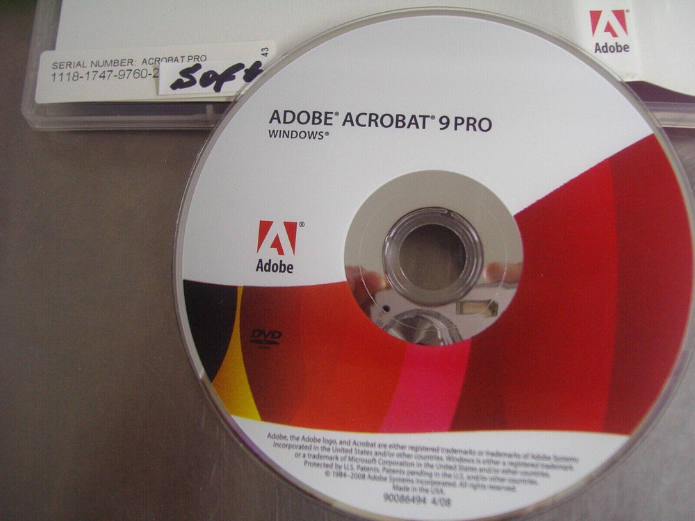 Adobe Acrobat 9 Pro Full for Windows PC Liceensed for 2 PCs =PERMANENT VERSION=