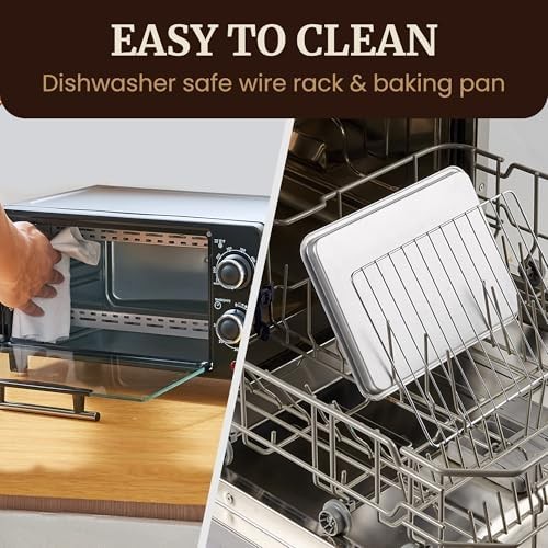 4 Slice Toaster Oven Bake Broil 30 Minute Timer
