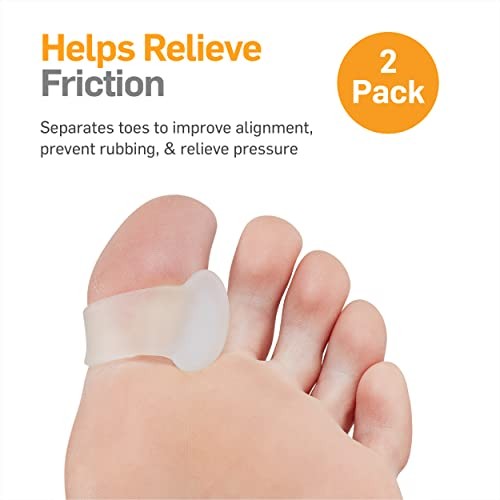 2 Advanced Gel Toe Separators & Spreader/Spacers (w/Toe Loop) – Small/Medium