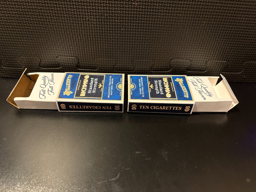 Millicent Cigarette packs from Red Dead Redemption - 2 empty custom design boxes