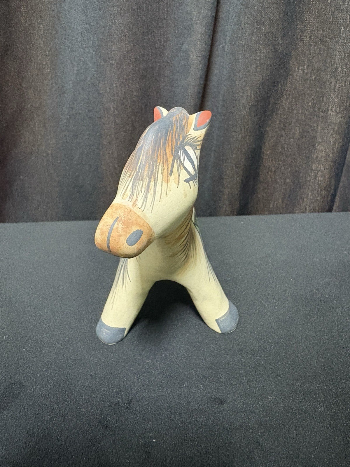 Santa Clara Pueblo Pottery Donkey by Artisan STEPHANIE NARANJO