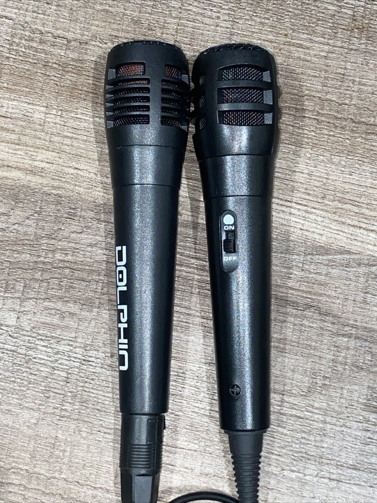 Dolphin MC-3 Wired Karaoke Microphone Unidirectional Dynamic Range 6.5ft Cord