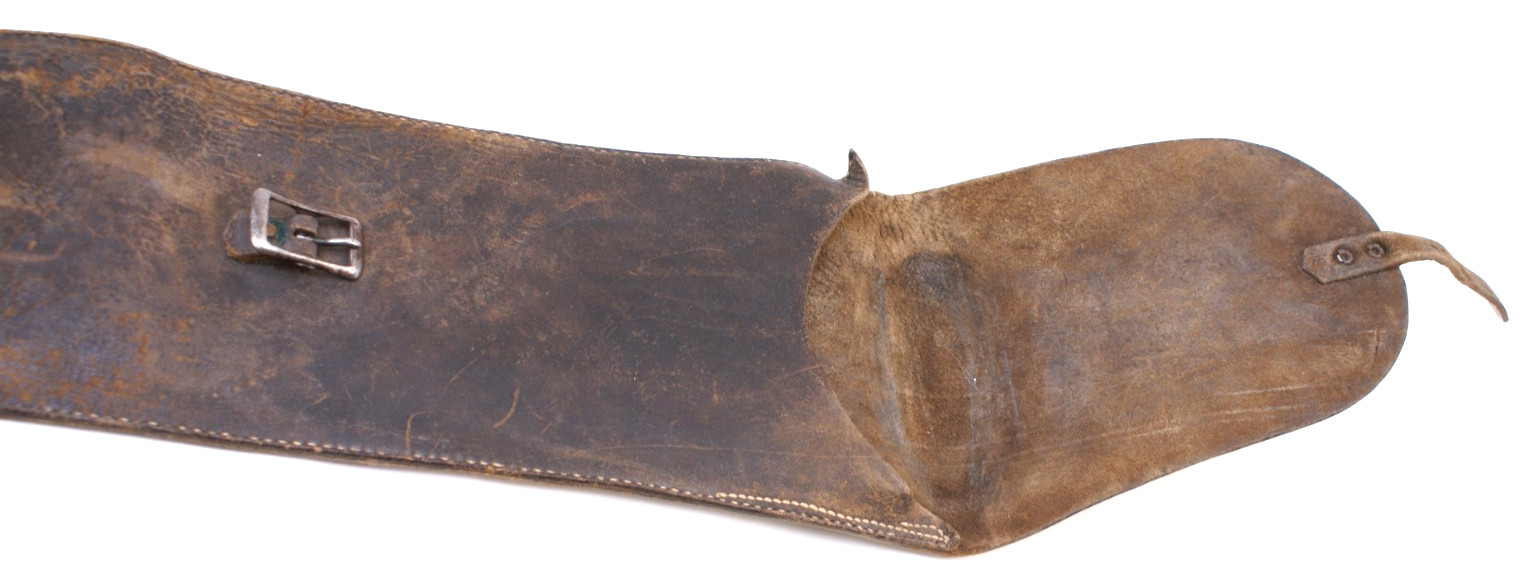 ANTIQUE LEATHER RIFLE or SHOTGUN CASE - ORIGINAL