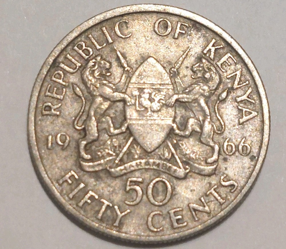 Coin Kenya: 50 Cent 1966