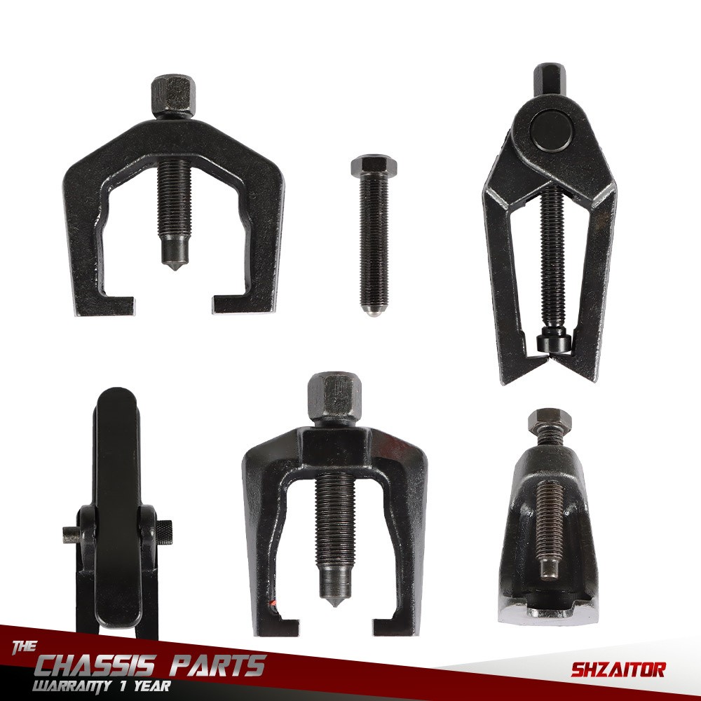 Front End Service Ball Joint Separator Pitman Arm Tie Rod Puller Tool Kit 5pc