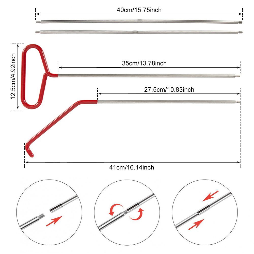 18Pcs Car Tool Kit Emergency Tools for Car Door Open-Fix-Removal Kit Practical