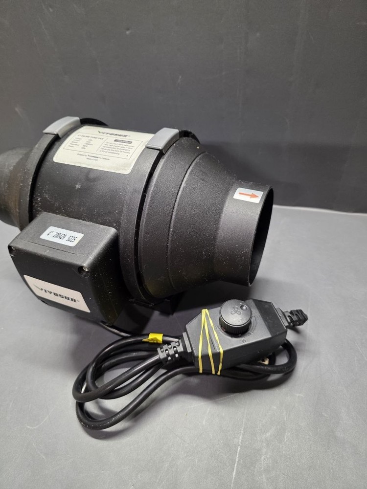 VIVOSUN 4 Inch 190 CFM Inline Tube Duct Fan Variable Speed Controller Hydroponic