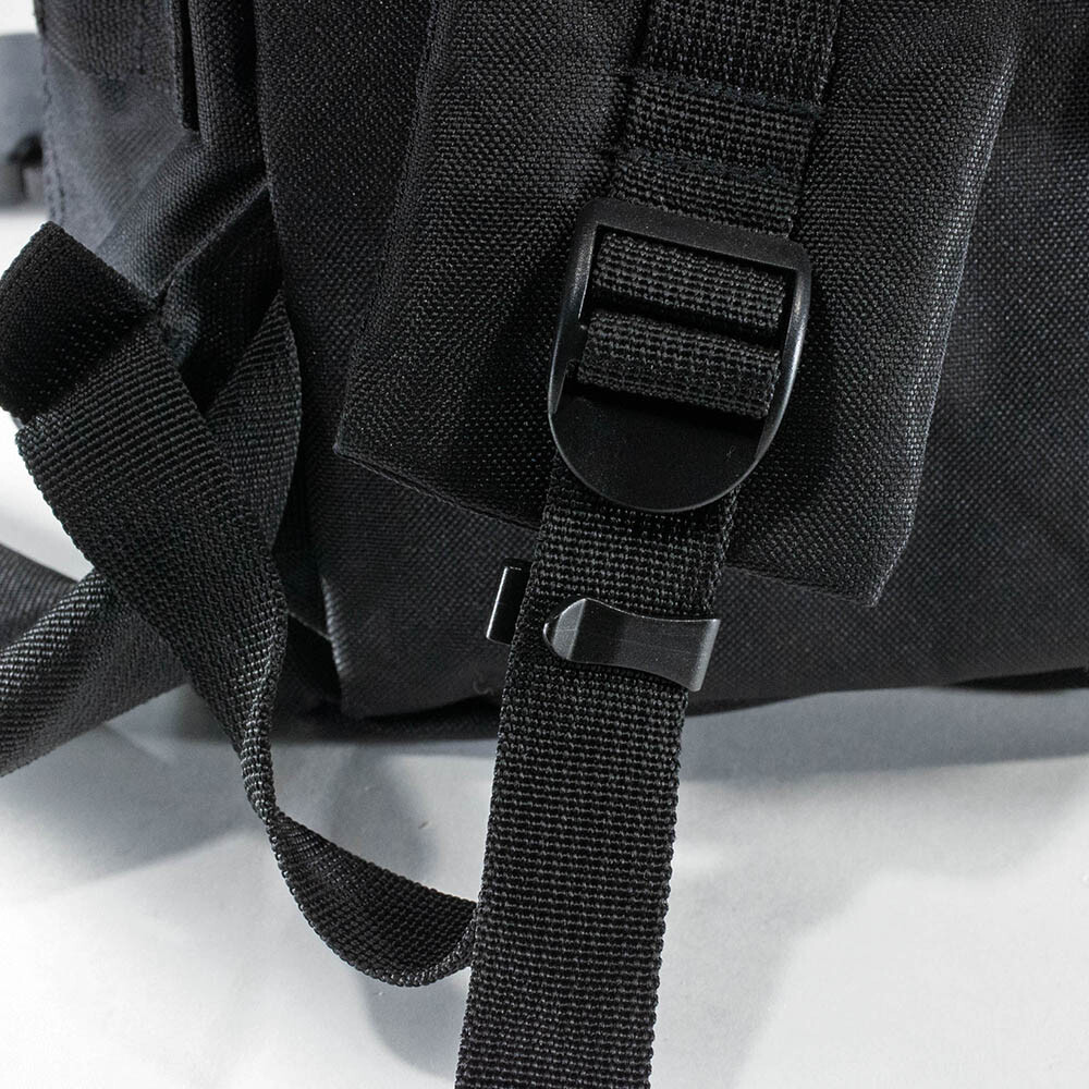 Paracord Planet 1" Strap Web Clip - Black Plastic - Hydration Pack Attachment