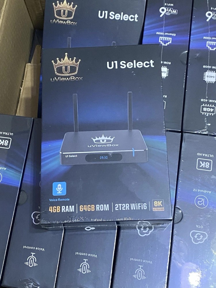 uViewBox U1 Select + Backlit Remote, 18+, 2026 Model - Superbox of Streaming!